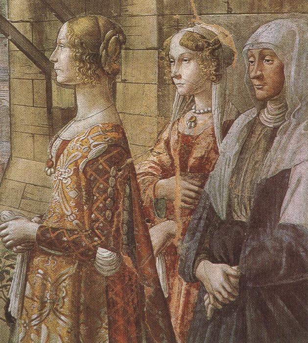 Sandro Botticelli Domenico Ghirlandaio,Stories of St John the Baptist,The Visitation (mk36) oil painting image